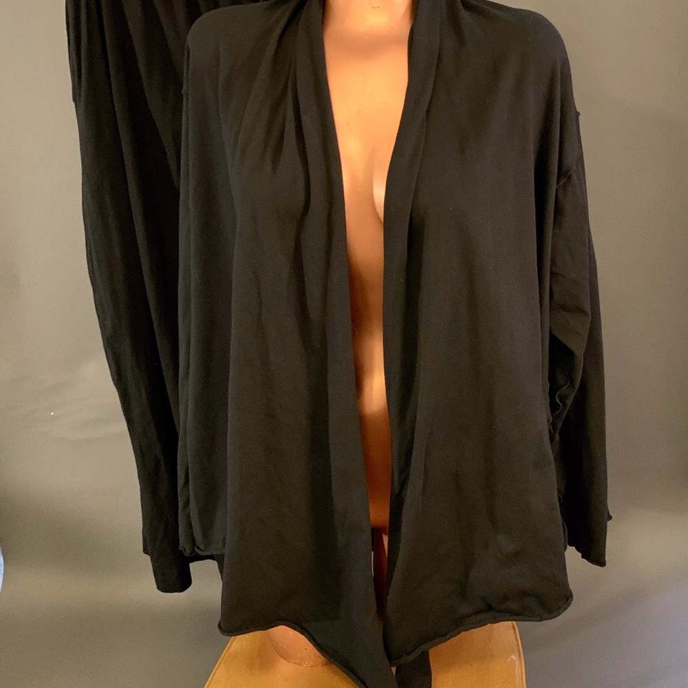 Kaliyana Antisuit Black Shirt Wrap & Pants Combo